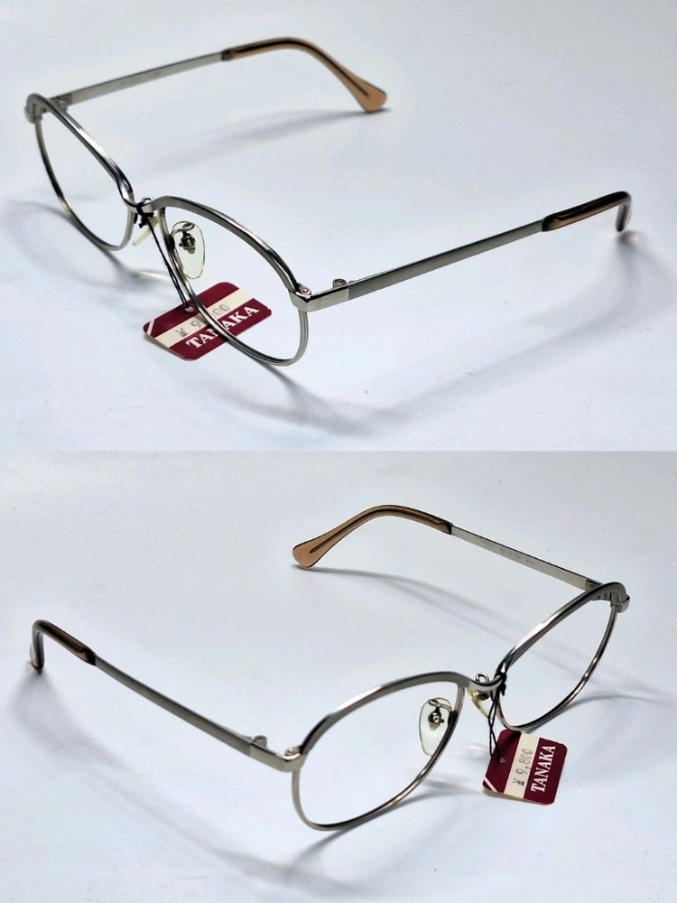 80s 일본제 빈티지 데드스톡 미사용/Vista M-390 선플래티늄 SPM 안경테 52mm 백금합금 고급 아이웨어 이미지