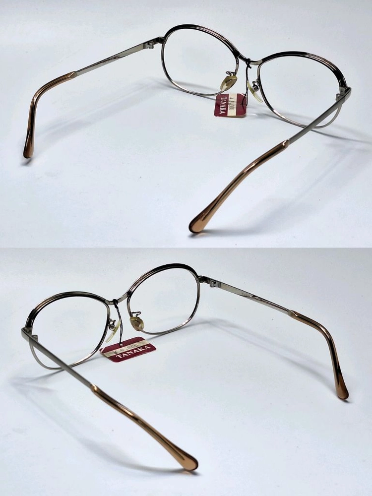 80s 일본제 빈티지 데드스톡 미사용/Vista M-390 선플래티늄 SPM 안경테 52mm 백금합금 고급 아이웨어 이미지