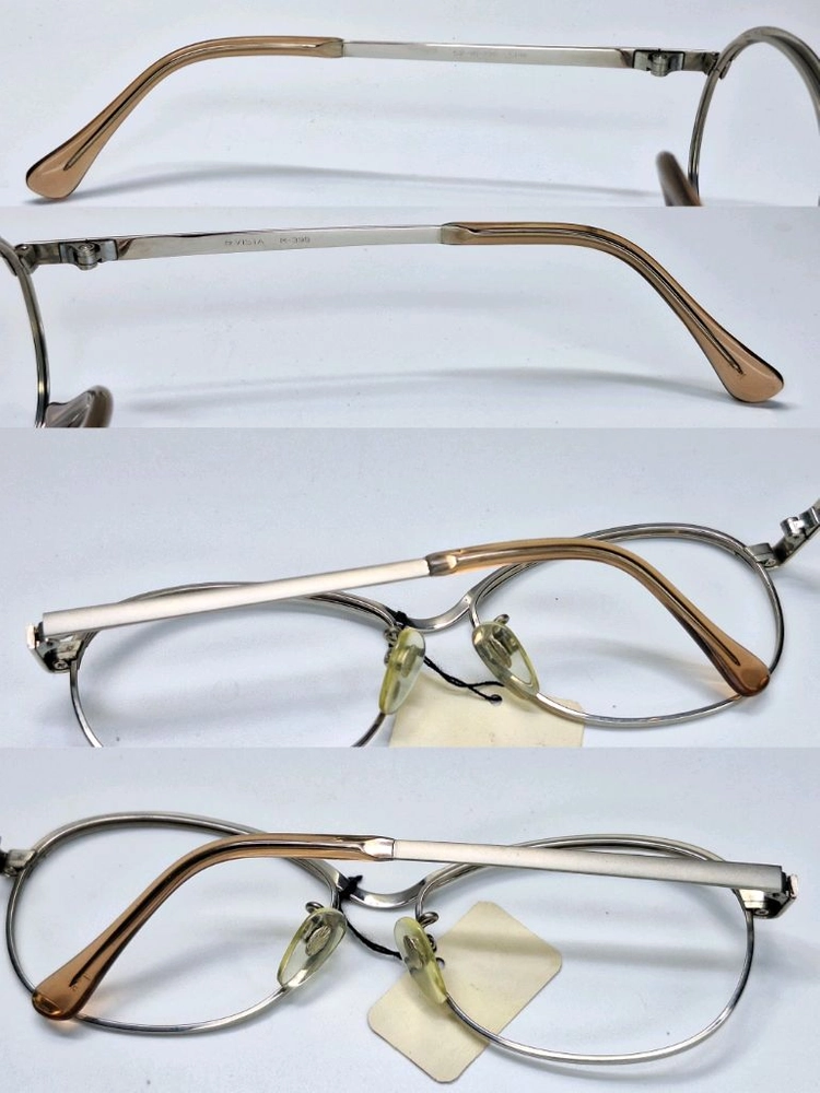 80s 일본제 빈티지 데드스톡 미사용/Vista M-390 선플래티늄 SPM 안경테 52mm 백금합금 고급 아이웨어 이미지