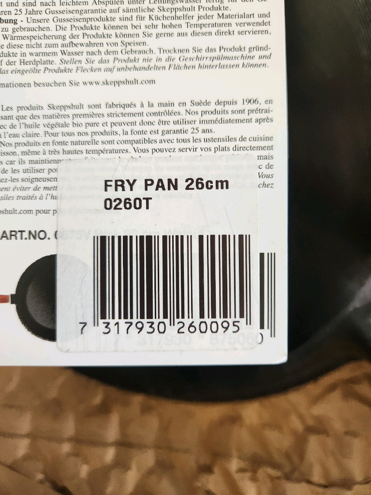 스켑슐트 스캡슐트 트레디셔널 무쇠 후라이팬 프라이팬 무쇠팬 26 이미지