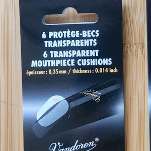반도린 색소폰 클라리넷 마우스피스 쿠션 패치 VMC6 투명 0.35mm 이미지