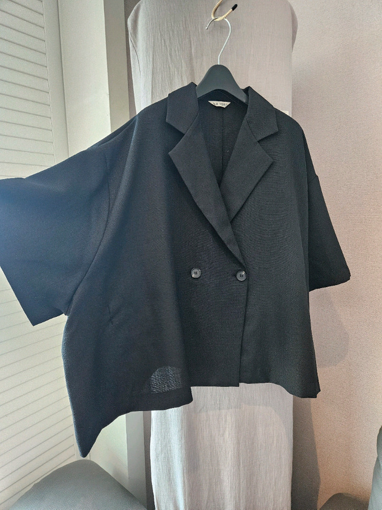 새옷) 여름자켓 여름정장 빅사이즈 66~99경조사 블랙 가디건 77 88 이미지