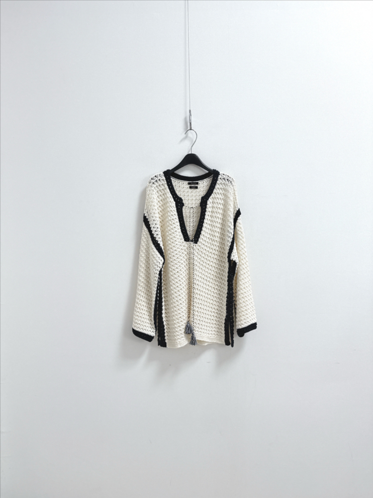 마시모두띠 크로셰 니트 탑 이미지