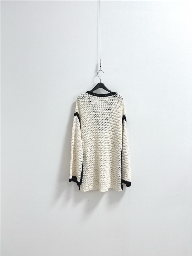 마시모두띠 크로셰 니트 탑 이미지