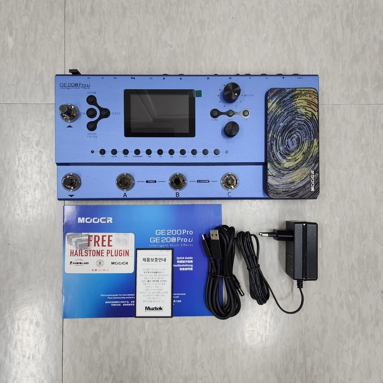무어 충전식 일렉기타 멀티이펙터 GE200 Pro Li 이미지