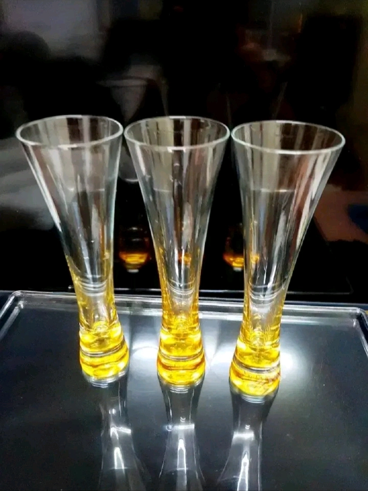 프랑스유리컵 3ps뵈브클리코샴페인잔 이미지
