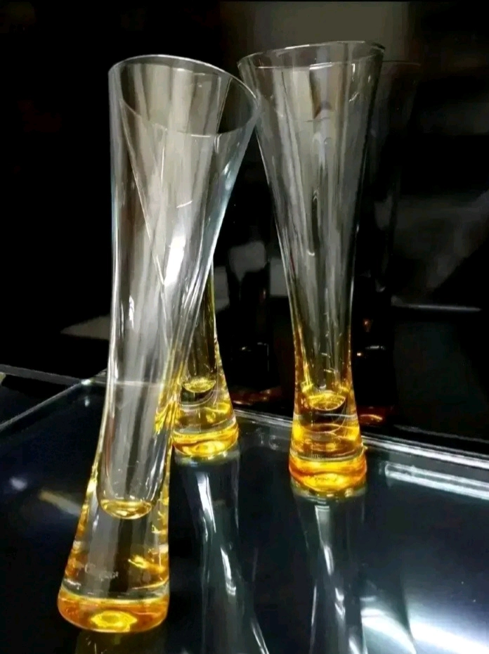 프랑스유리컵 3ps뵈브클리코샴페인잔 이미지