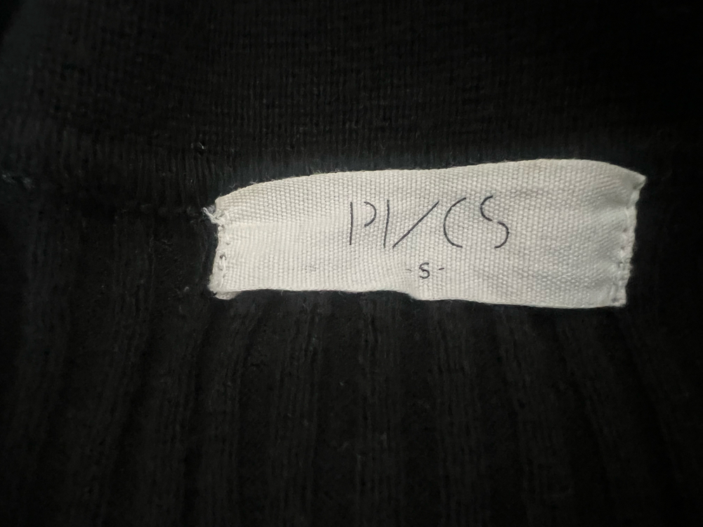 PVCS 프븏스 카라 골지 가디건 블랙 S 이미지