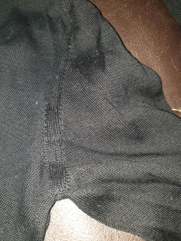 ck(캘빈클라인 calvin klein) L사이즈 검은색 브이넥 면니트(이태리메이드)봄여름 폴로 헤지스 빈폴 디젤 이미지