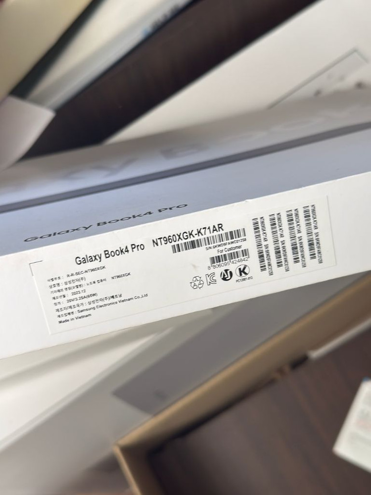 삼성 갤럭시북4 프로 NT960XGK-K71AR 이미지