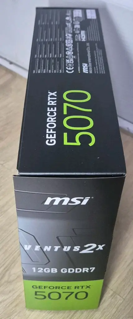 MSI RTX5070빈상자 이미지