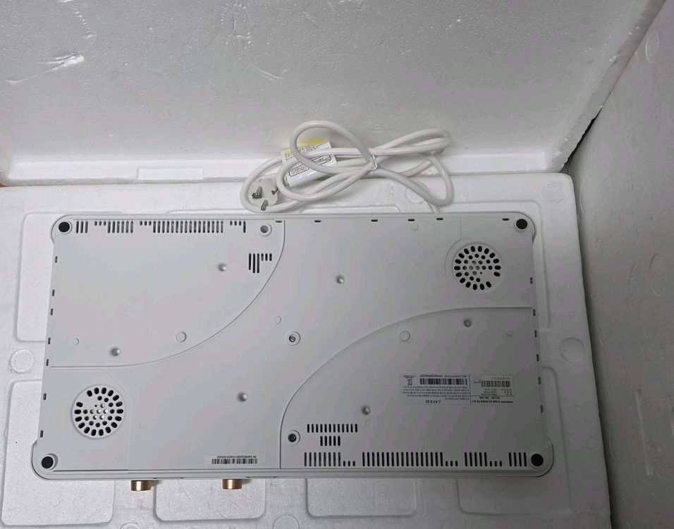 삼성 인덕션 2구 더 플레이트 화이트 이미지