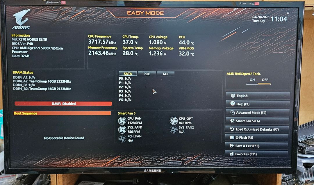 AMD 라이젠9 5900X + 기가바이트 X570 AORUS ELITE + RAM 32GB + NXTZ 이미지