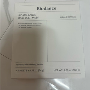 바이오던스 바이오 콜라겐 리얼 딥 마스크 4ea 판매 미개봉 이미지