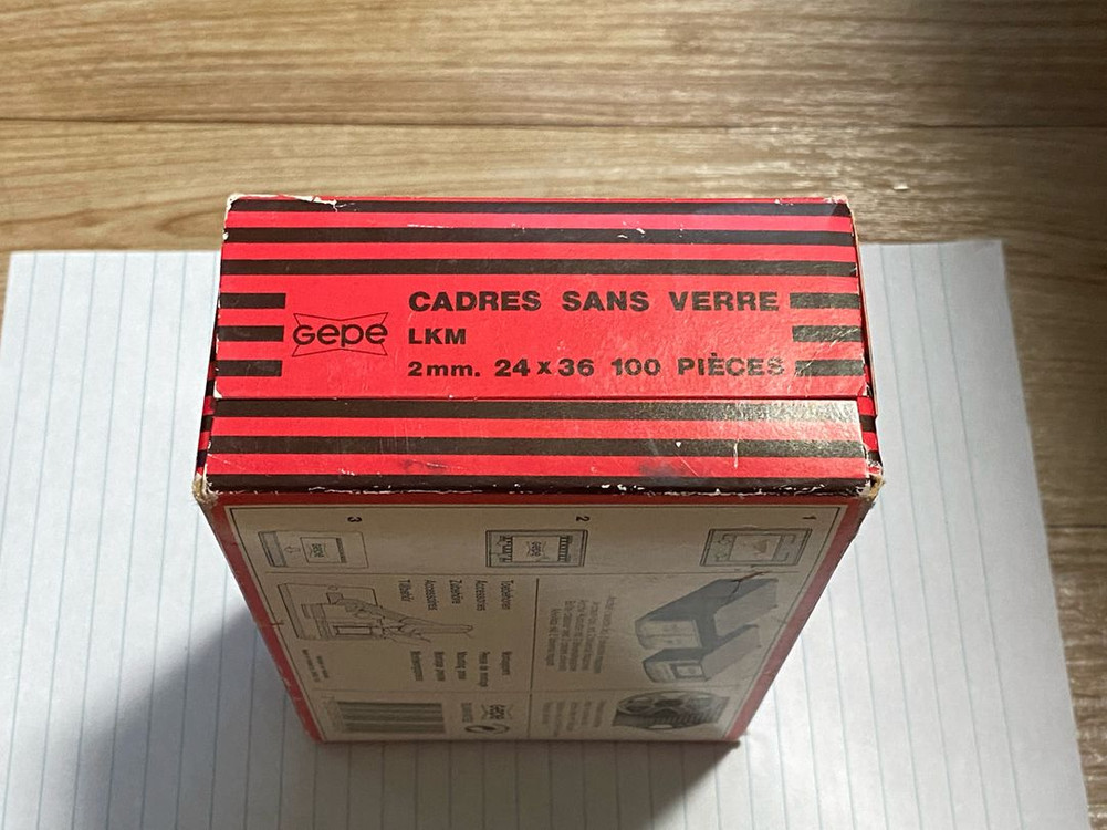 미개봉게페 스웨덴 슬라이드 필름 마운트 24x36 2mm 100개 7001 Gepe slide mount A 이미지