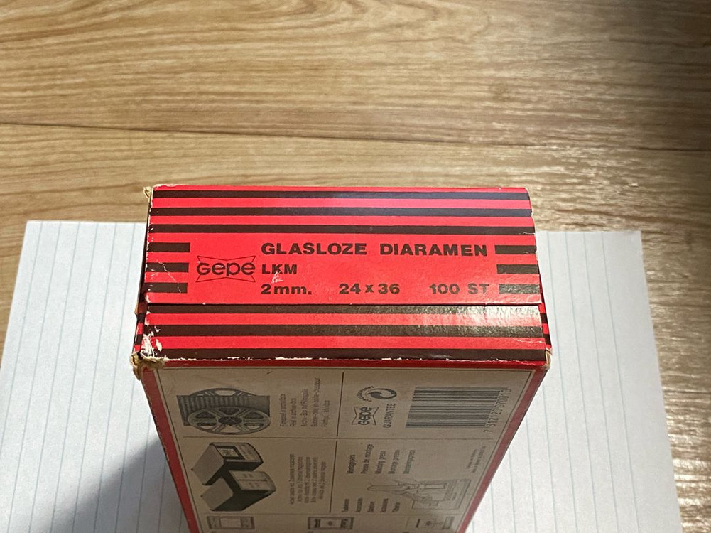 미개봉게페 스웨덴 슬라이드 필름 마운트 24x36 2mm 100개 7001 Gepe slide mount B 이미지