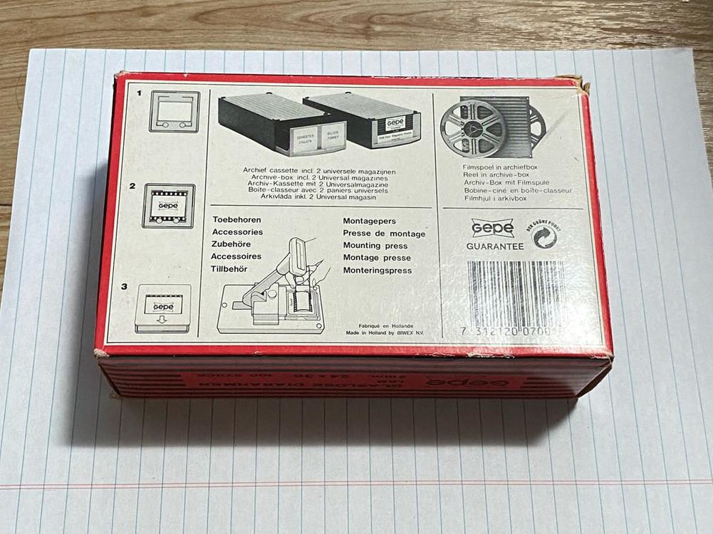 미개봉게페 스웨덴 슬라이드 필름 마운트 24x36 2mm 100개 7001 Gepe slide mount B 이미지