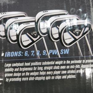 캘러웨이 Edge 여성용 골프 클럽 10피스 풀세트입니다.단순 개봉된 미사용 새상품입니다. 이미지