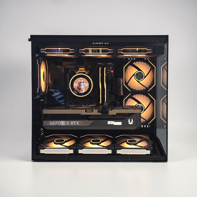 부산)라이젠9950X3D+RTX5080 리안리 게이밍PC 고사양 컴퓨터 반본체 이미지