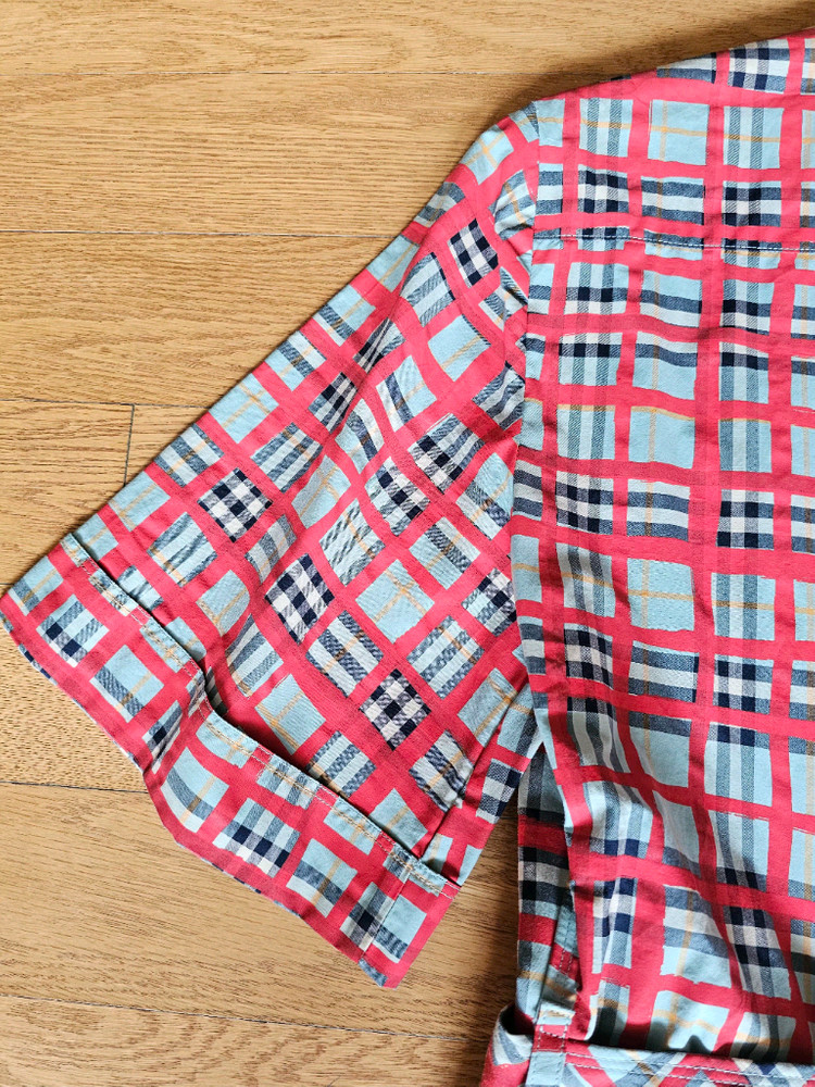 (새상품) 버버리 체크 코튼 셔츠원피스 이미지