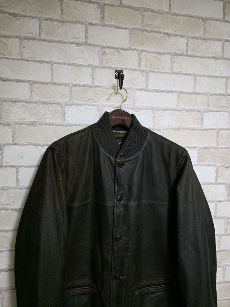 RRL 더블알엘 가죽 카코트 래더 자켓 류준열 이동휘 가죽 뉴스보이 무스탕 폴로 랄프로렌 발마칸 이진욱 크리켓 이미지