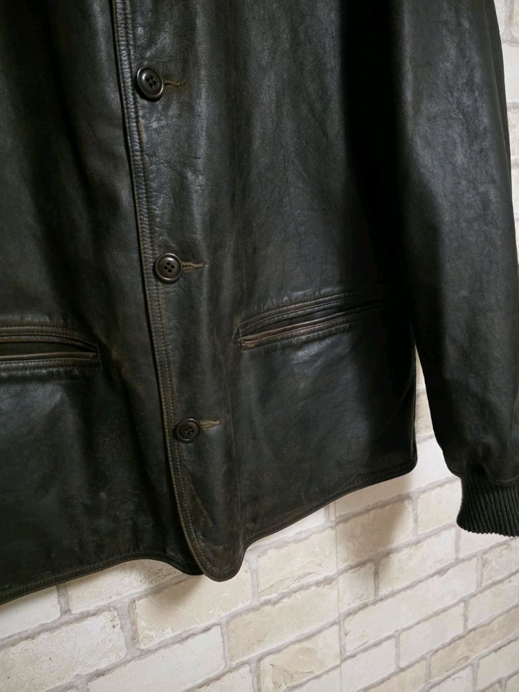 RRL 더블알엘 가죽 카코트 래더 자켓 류준열 이동휘 가죽 뉴스보이 무스탕 폴로 랄프로렌 발마칸 이진욱 크리켓 이미지