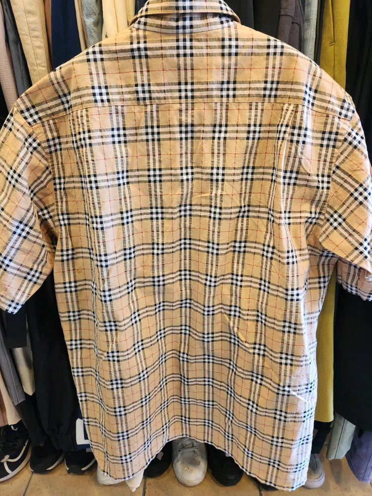 버버리 골프 체크 반팔 셔츠 이미지