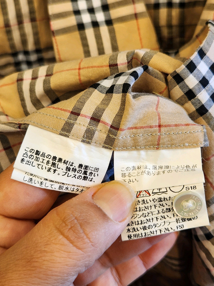 버버리 골프 체크 반팔 셔츠 이미지