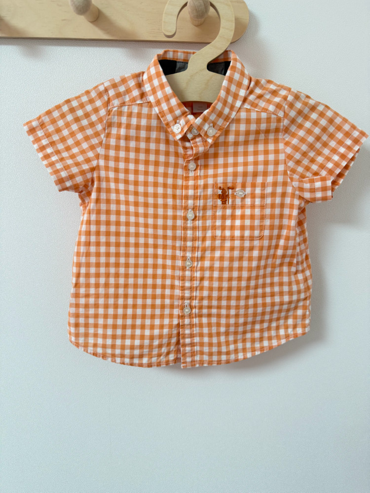 버버리 아기 반팔 셔츠(12m/80) 이미지