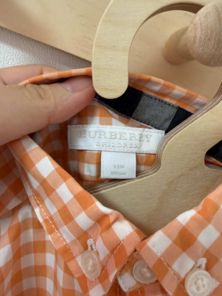 버버리 아기 반팔 셔츠(12m/80) 이미지