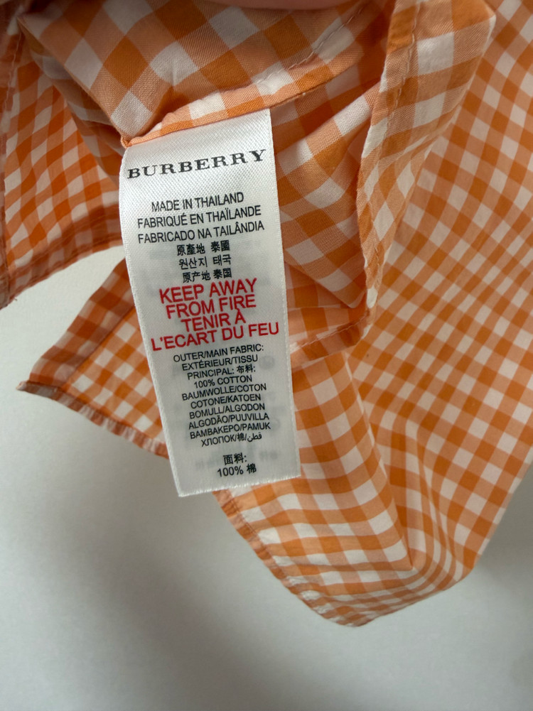 버버리 아기 반팔 셔츠(12m/80) 이미지