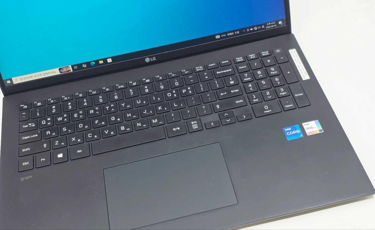 LG그램 17인치 17ZD90P-GX7BK 블랙 i7 중고 노트북 엘지 이미지
