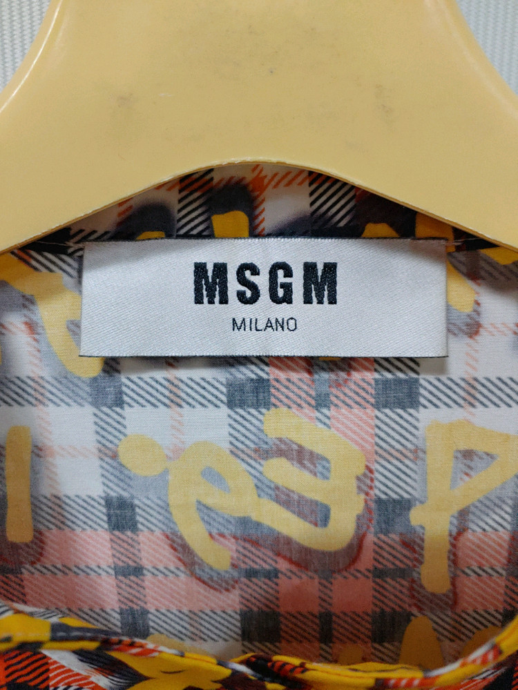 MSGM 체크 롱 원피스 여성42 66 이미지