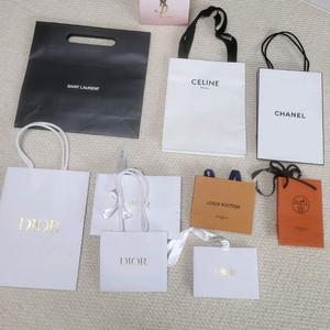 명품 브랜드 쇼핑백 세트 이미지