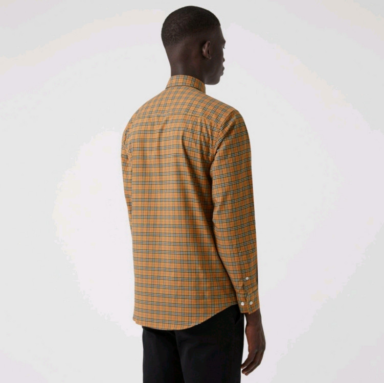 정품)새상품 버버리 제임스 체크셔츠 L 이미지