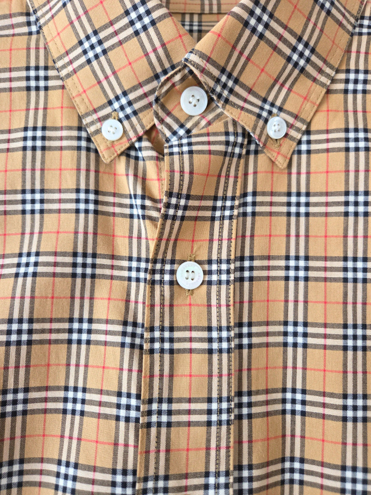 정품)새상품 버버리 제임스 체크셔츠 L 이미지