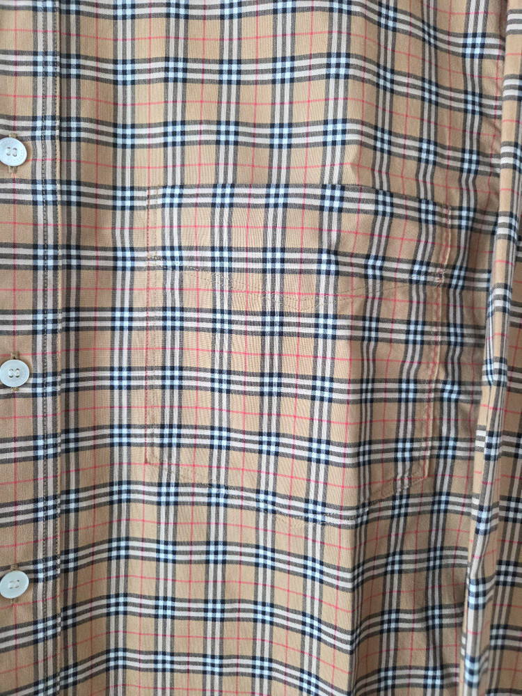 정품)새상품 버버리 제임스 체크셔츠 L 이미지