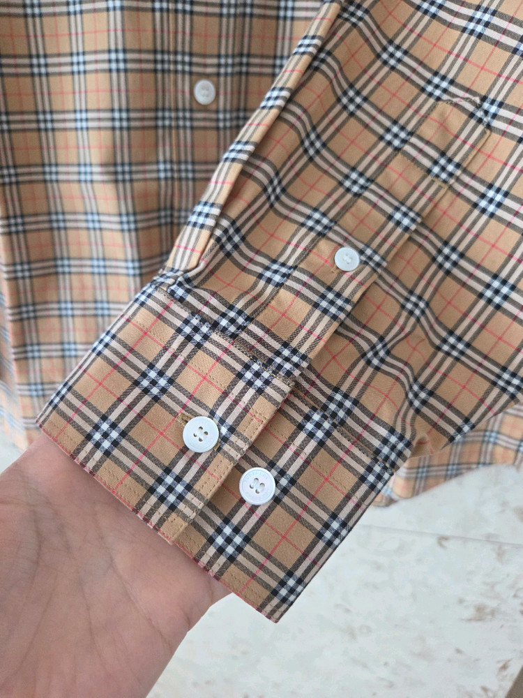 정품)새상품 버버리 제임스 체크셔츠 L 이미지