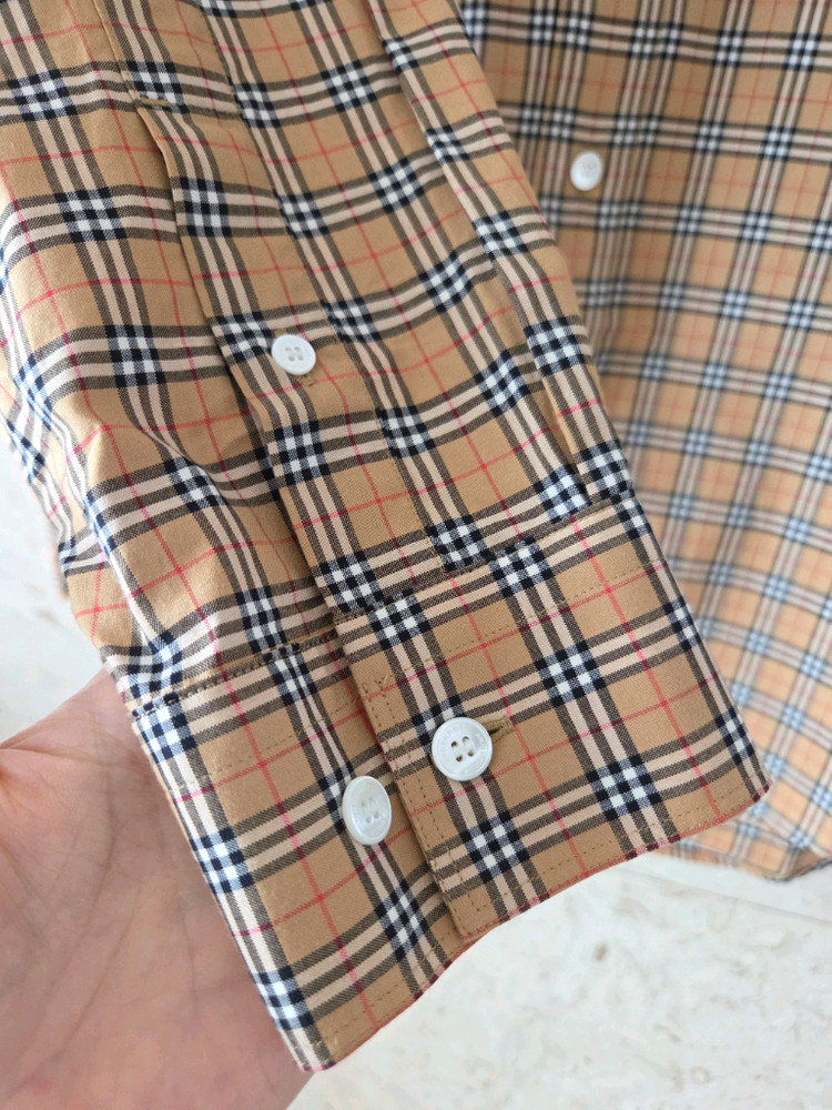 정품)새상품 버버리 제임스 체크셔츠 L 이미지