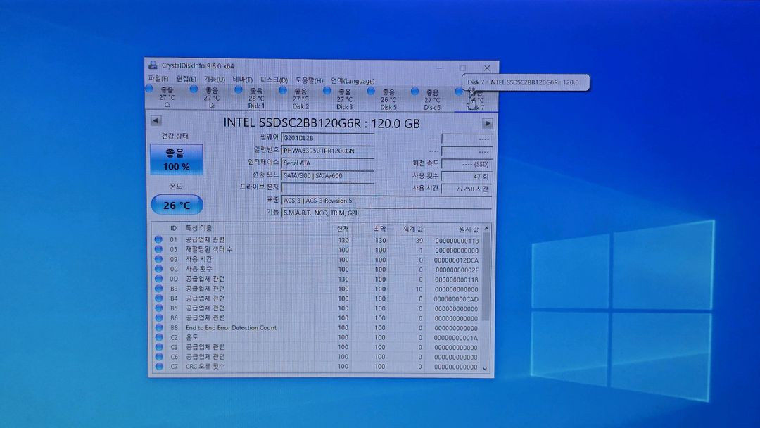 인텔 Dell 120GB SSD DC S3510 Series 이미지
