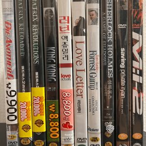 DVD 새상품 일괄판매 (러브레터/라이언일병구하기/미션임파셔블2/포레스트검프/매트릭스2 /매트릭스3 /킹콩/007어 이미지