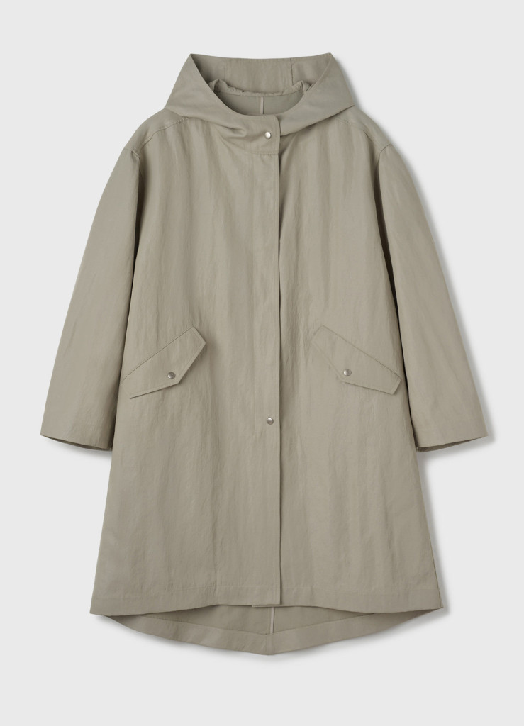 lfm Waxed Hooded Snap Coat / Sage 이미지