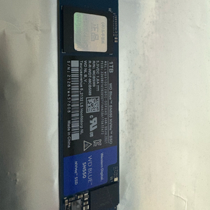 WD SN550 M.2 NVMe SSD 1TB 이미지