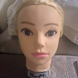 삼미 인모100% 백금발 업스타일 통가발 이미지