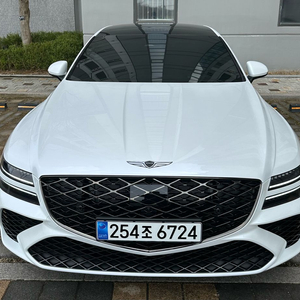 중고차 제네시스 g80, 2025년형, 가솔린 3.5T, AWD, 스포츠팩, 21,260km, 완전무사고, 신차급. 이미지