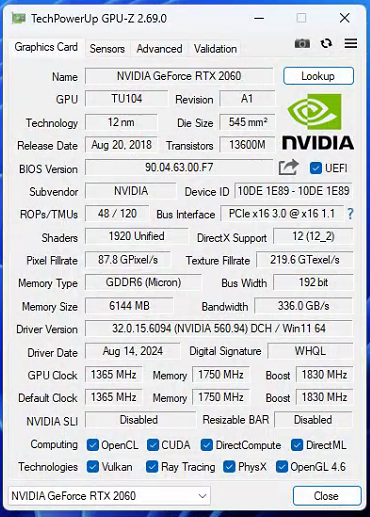 이엠텍 지포스 RTX 2060 STORM X Dual OC D6 6GB 이미지