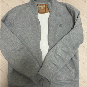 버버리 체크 안감 코튼 집업 스웨트 셔츠 이미지