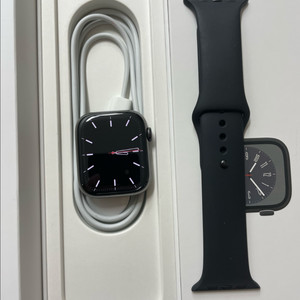 애플워치8스테인리스 45mm 그래파이트 S급 이미지