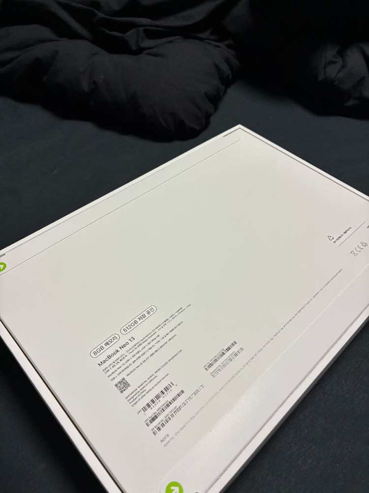 미개봉 새상품 맥북 네오 512GB 인디고 색상 이미지