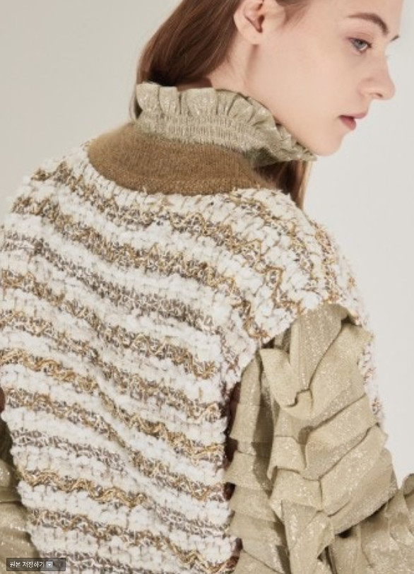 랑방컬렉션 글리터 니트 베스트 66사이즈 정품 이미지